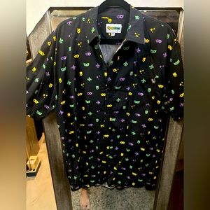 Tipsy Elves Mardi Gras Button Up